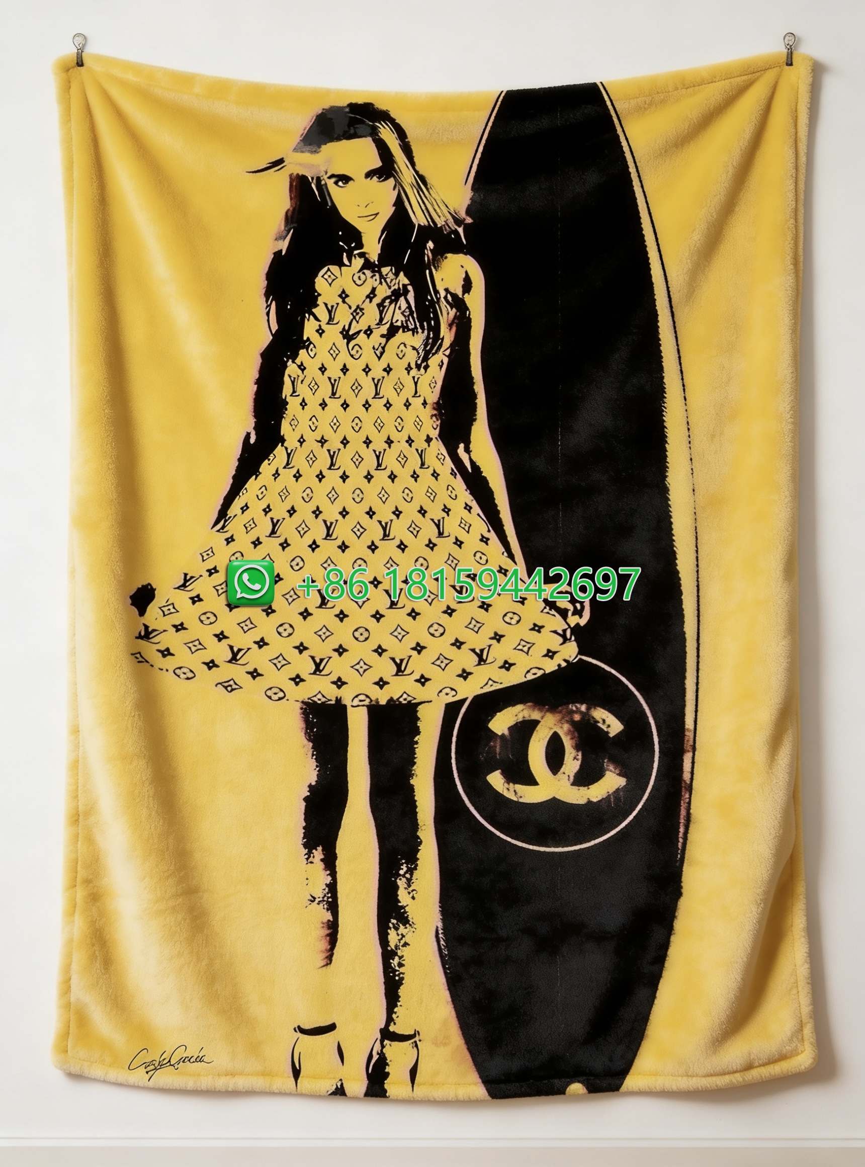 Chanel Throw Blankets